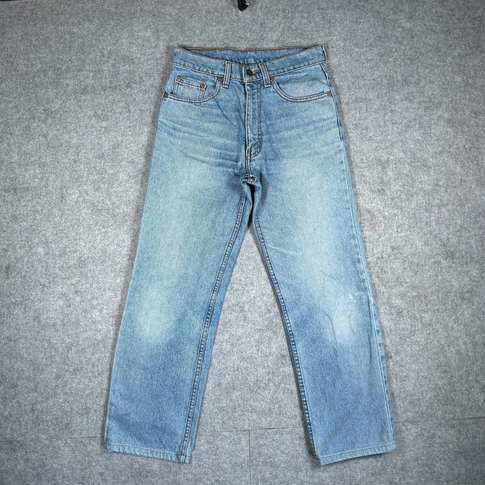 Levi's Denim Jeans Mens 26x33 Blue 515 Vintage Fade Workwear Casual